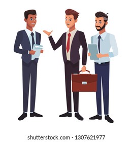 executive businessmen cartoon