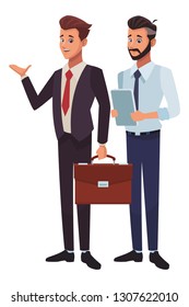 executive businessmen cartoon