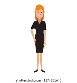 Executive businesswoman cartoon