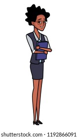 Executive businesswoman cartoon