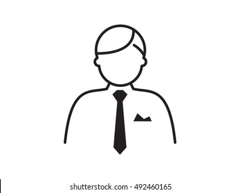 Executive, CEO, Director, Boss, job vector icon