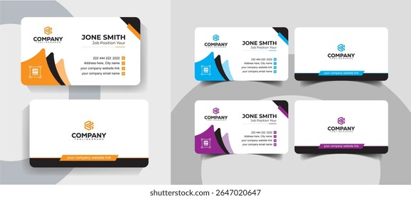 Executive and Clean Business Card Template for Company Branding