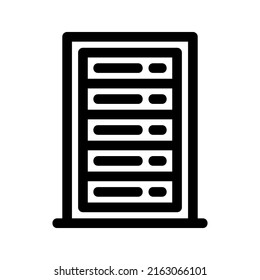 executive database icon or logo isolated sign symbol vector illustration - high quality black style vector icons
