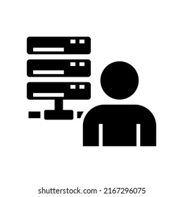 executive database icon or logo isolated sign symbol vector illustration - high quality black style vector icons
