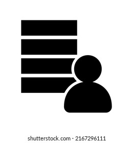 executive database icon or logo isolated sign symbol vector illustration - high quality black style vector icons

