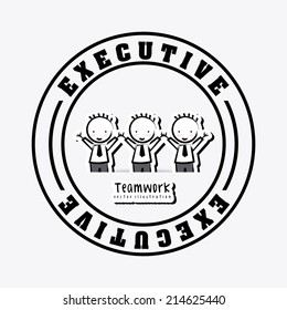 executive design over white background vector illustration