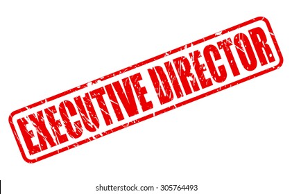 EXECUTIVE DIRECTOR red stamp text on white