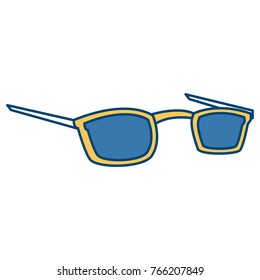 Executive glasses isolated