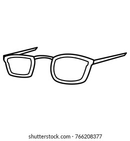 Executive glasses isolated