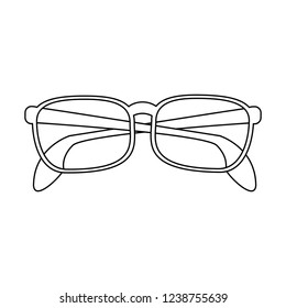 Executive glasses isolated in black and white