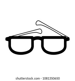 Executive glasses isolated on black and white colors