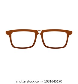 Executive glasses isolated on orange lines