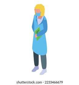 Executive healthcare icon isometric vector. Business people. Safety work