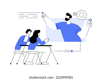 Executive jobs abstract concept vector illustration. Business career opportunity, professional growth, executive management, ceo, leadership coach, company website menu element abstract metaphor.