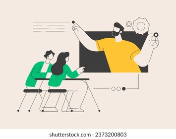 Executive jobs abstract concept vector illustration. Business career opportunity, professional growth, executive management, ceo, leadership coach, company website menu element abstract metaphor.