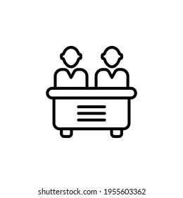 Executive Jury Team icon in vector. Logotype