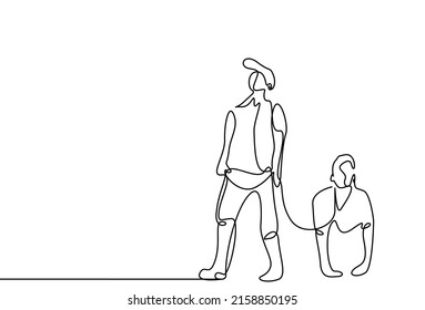 an executive leader manipulating the other person wearing a leash like a dog