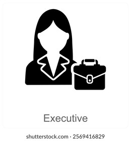 Executive and leadership icon concept