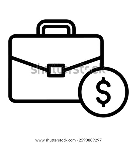 Executive Luxury Bribe Icon, Corruption and Business Ethics Violation Symbol
