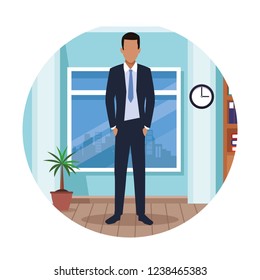 executive man cartoon