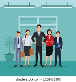 executive men cartoon