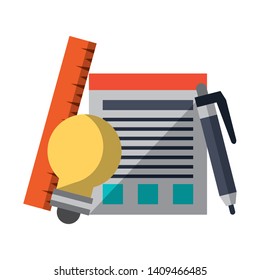executive office work business team elements cartoon vector illustration graphic design