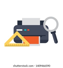 executive office work business team elements cartoon vector illustration graphic design
