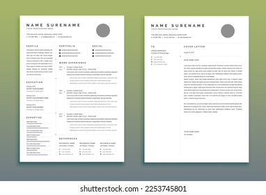 Executive Resume Template, CV Template, Professional Resume, Modern Resume Format