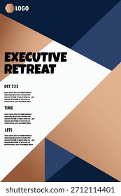 Retiro ejecutivo Diseño de Anuncio creativo