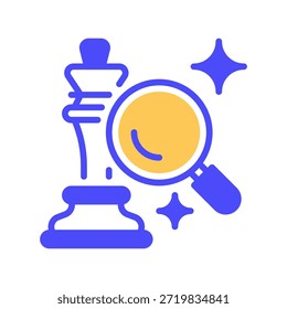 Icono de línea de Búsqueda ejecutiva, símbolo de esquema para el escultismo de líderes, reclutamiento de gerentes, contratación de Premium, selección de altos directivos y proceso de búsqueda de líderes. Icono de signo de Vector.