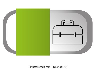 executive suitcase cartoon