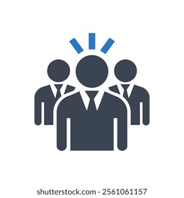 Executive Team Icon On White Background