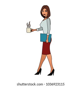 Executive woman cartoon
