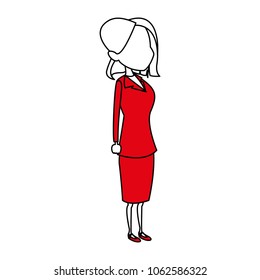 Executive woman cartoon