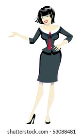 executive woman presentation
