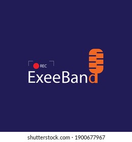 Exeeband modern minimal logo. Vector icon