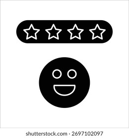 Excelentes iconos de servicio. Vector sólido simple
