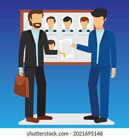 an exemplary employee gets a certificate