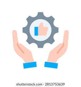 Exemplary Practices icon flat Vector Illustration