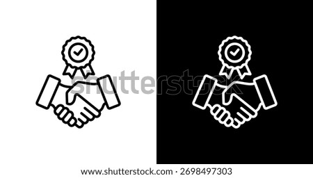Exemplary Service White Icon Set Design