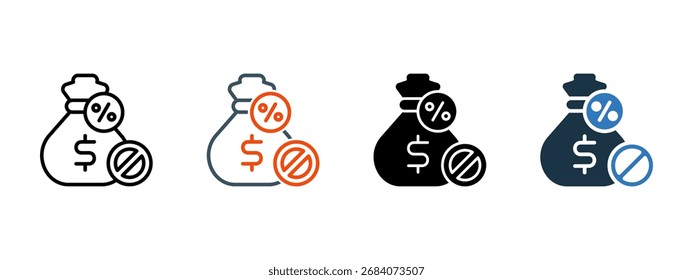 Exemption multiple icon style vector illustration