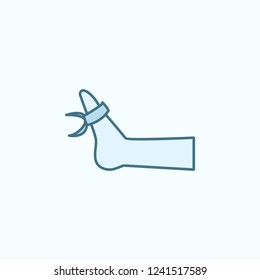 exercise ankle field outline icon. Element of medicine physiotherapy of legs icon. Thin line icon for website design and development, app development. Premium icon