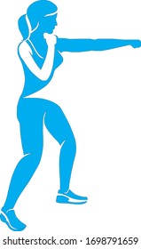 El ejercicio es cualquier actividad corporal que realce o mantenga el buen estado físico y la salud y bienestar generales.
Logo vectorial del Fitness Club.