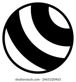 Exercise Ball gym sport equipment illustration