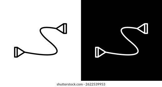 Ícone de bandas de exercício ilustração de vetor EPS