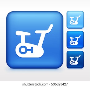 Exercise Bike Colorful Square Button