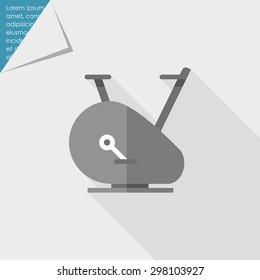 Exercise bike icon