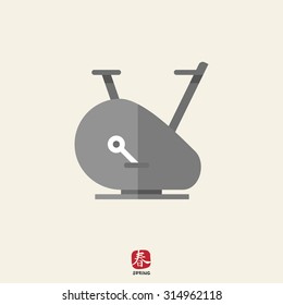 Exercise bike icon