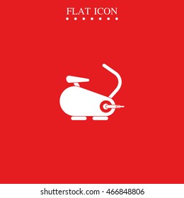 Exercise bike icon.