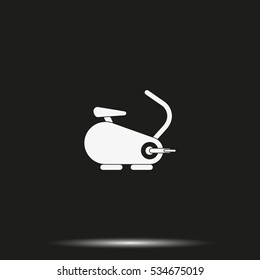 Exercise bike icon.